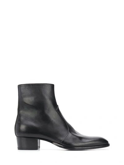 Shop Saint Laurent Whatt 40 Bootie In Black