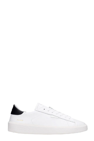 Shop Date Ace Mono Sneakers In White Leather