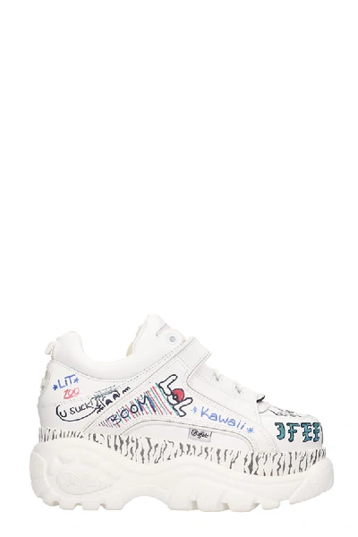 Shop Buffalo Classic Platfo Sneakers In White Leather