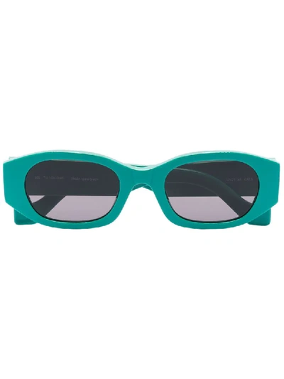 Shop Tol Eyewear Oblong Oval Sunglasses In Green