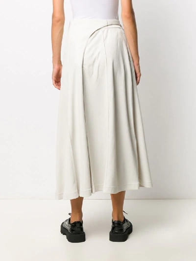 Shop Y-3 Belted Waist Skirt In Neutrals