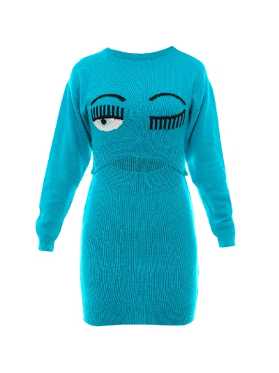 Shop Chiara Ferragni Dress In Blue