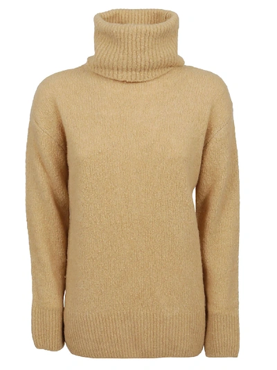 Shop Kenzo Wool Recycled Cashmere Turtle In Beige