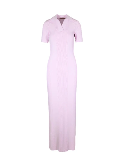 Shop Jacquemus La Robe Maille Polo In Light Pink Light Pink