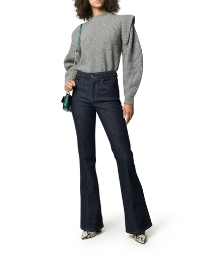 Shop Chloé Recycled Stretch Denim In Dark Night Blue