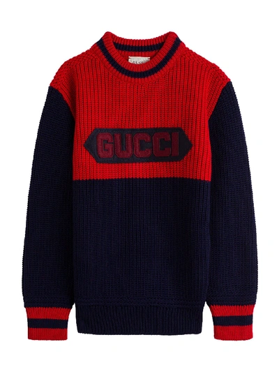 Shop Gucci Patch In Blu