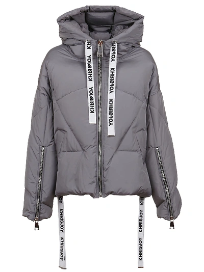 Shop Khrisjoy Khris Puffer Jacket In Dark Grey