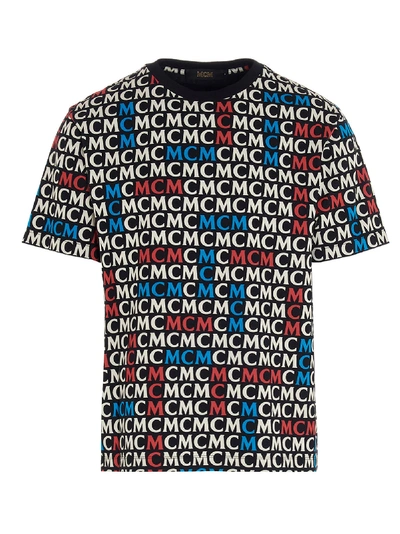 Shop Mcm Monogramme T-shirt In Multicolor