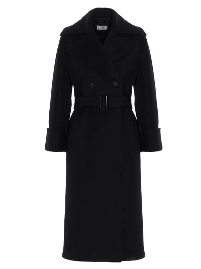 Shop Alberto Biani Coat In Black