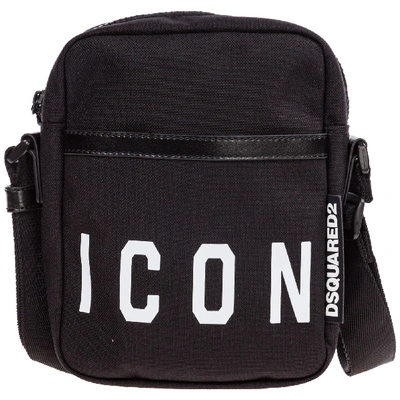 Shop Dsquared2 Icon Crossbody Bags In Nero