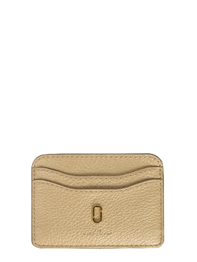 Shop Marc Jacobs "softshot" Card Holder In Gold