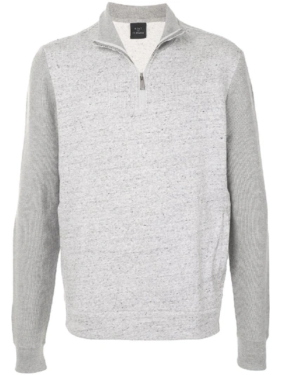 Shop Kent & Curwen Half-zip Sweatshirt In Grey