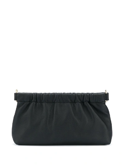 Shop Attico Clasp Clutch Bag In Black