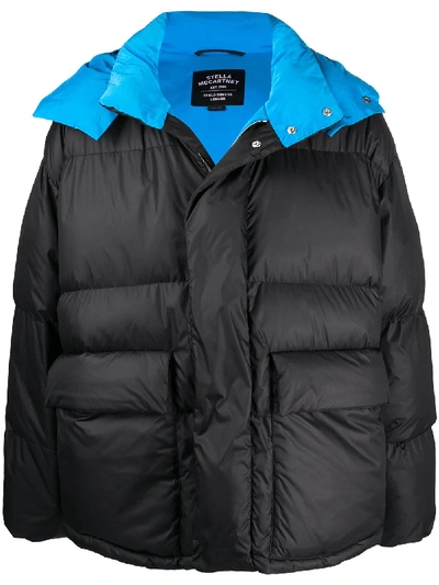 Shop Stella Mccartney Boxy-fit Puffer Jacket In Black