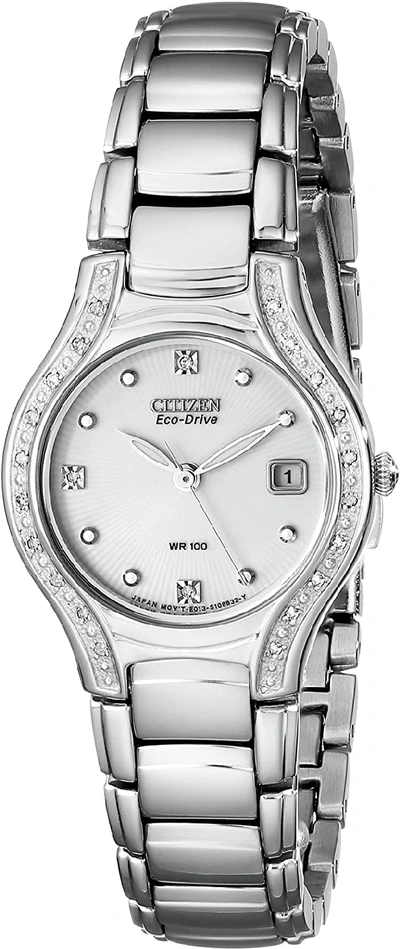 Pre-owned Citizen  Eco Drive Ew0970-51b In Stainless Steel