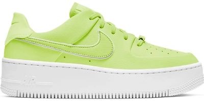 Pre-owned Nike Air Force 1 Sage Low Barely Volt (women's) In Barely Volt/barely Volt-white-barely Volt