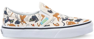 Pre-owned Vans Classic Slip-on The Simpsons Family Pets (ps) In White/marshmallow