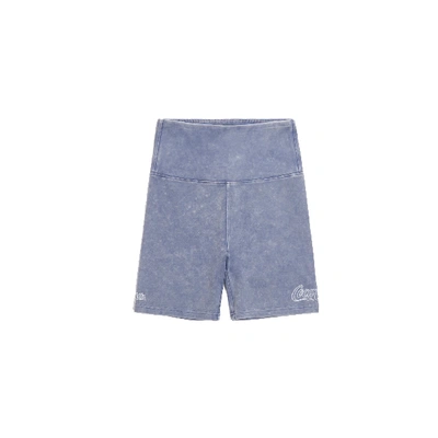 Pre-owned Kith  Women X Coca-cola Biker Short Washed Blue