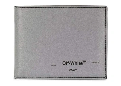 Pre-owned Off-white  Bifold Wallet Silver