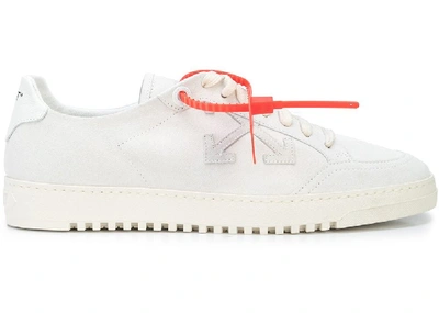 Pre-owned Off-white  2.0 Low Top White Suede