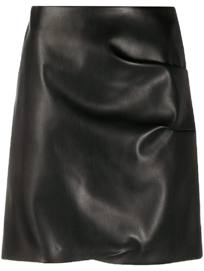 Shop Patou Faux Fur Skirt In Black