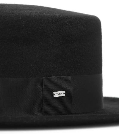 Shop Saint Laurent Rabbit-felt Hat In Black