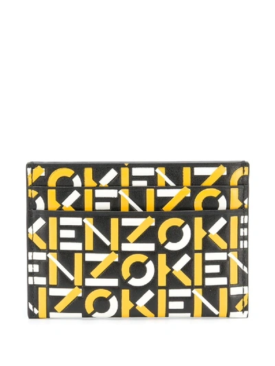 Shop Kenzo Logo Embossed Cardholder In Black