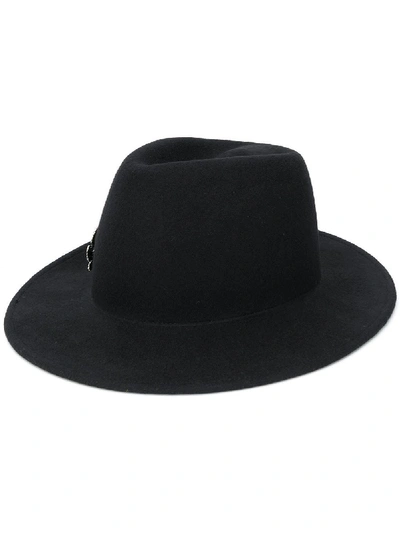 Shop Ann Demeulemeester Wool Hat With Silver-tone Embellishment In Black