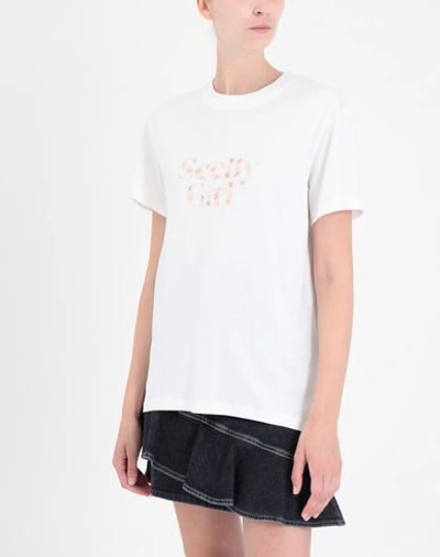 Shop See By Chloé Woman T-shirt White Size S Cotton