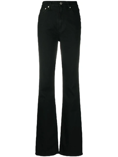 Helmut Lang Femme High-rise Straight Jeans In Black