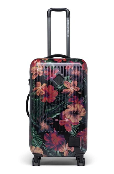 Shop Herschel Supply Co Trade 29-inch Medium Wheeled Packing Case In Tropical Hibiscus