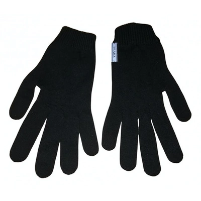 Pre-owned Prada Black Cotton Gloves