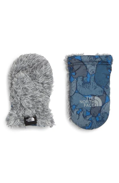 Shop The North Face Suave Oso Mittens In Tnf Navy Bear Camo