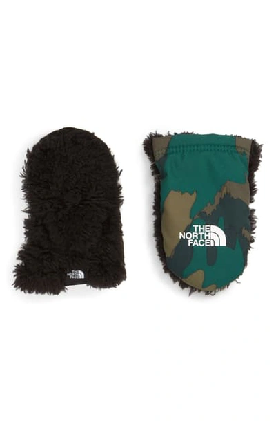 Shop The North Face Suave Oso Mittens In Evergreen Mountain Camo