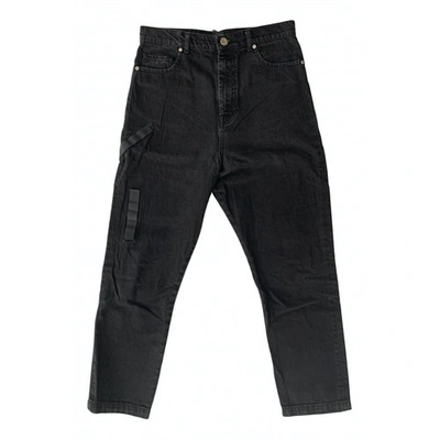 Pre-owned House Of Holland Straight Jeans In Black