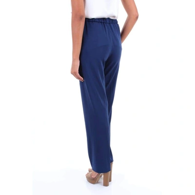 Shop Via Masini 80 Women's Blue Viscose Pants