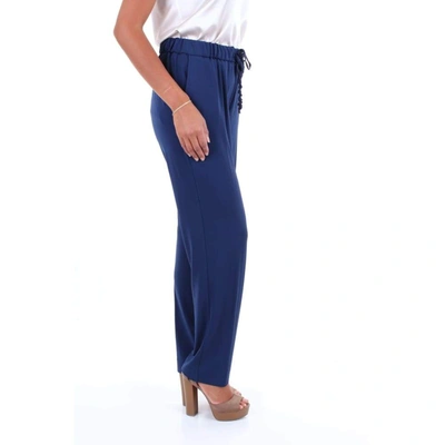 Shop Via Masini 80 Women's Blue Viscose Pants