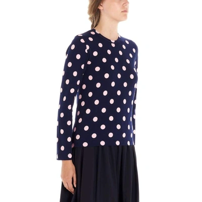 Shop Comme Des Garçons Women's Blue Cotton T-shirt