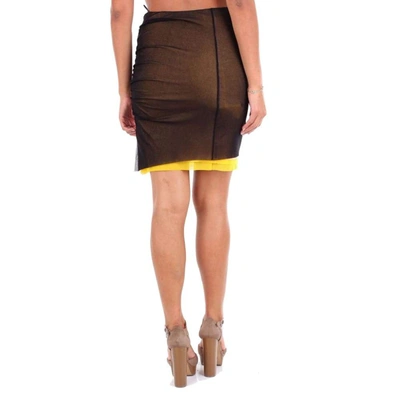 Shop Msgm Women's Black Polyamide Skirt