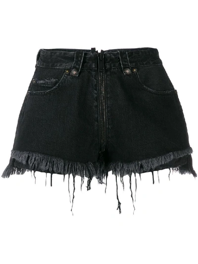 Shop Ben Taverniti Unravel Project Unravel Project Women's Black Cotton Shorts