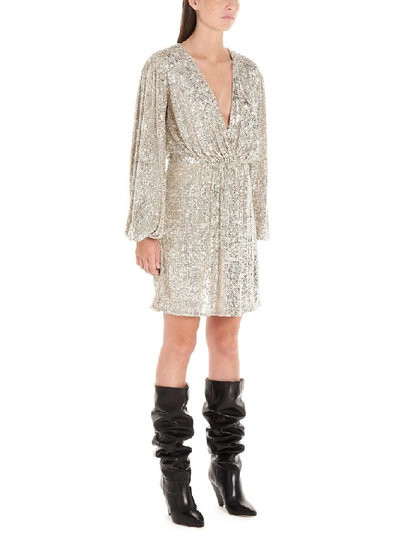 Shop In The Mood For Love Women's Silver Nylon Dress
