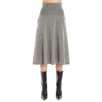 Shop Stella Mccartney Women's Grey Wool Skirt