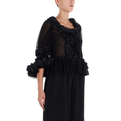 Shop Comme Des Garçons Women's Black Polyester Shirt