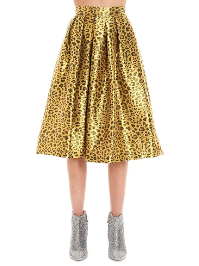 Shop Ultràchic Women's Yellow Polyester Skirt