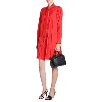 Shop Givenchy Women's Red Silk Dress