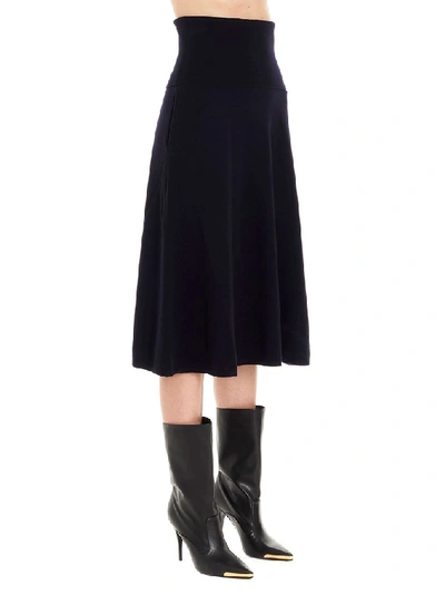 Shop Stella Mccartney Women's Blue Wool Skirt