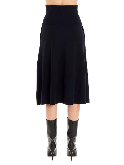 Shop Stella Mccartney Women's Blue Wool Skirt