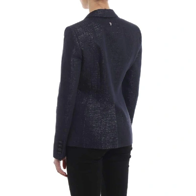 Shop Dondup Women's Blue Wool Blazer
