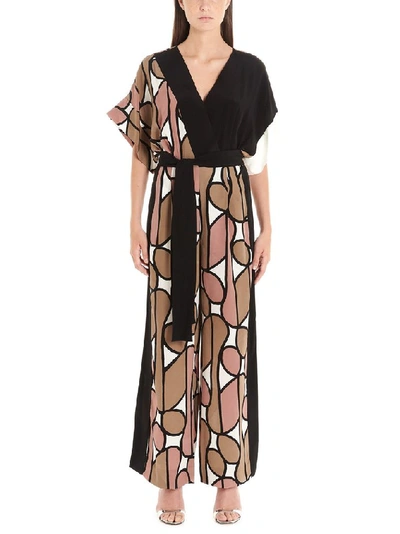 Shop Diane Von Furstenberg Women's Multicolor Silk Jumpsuit