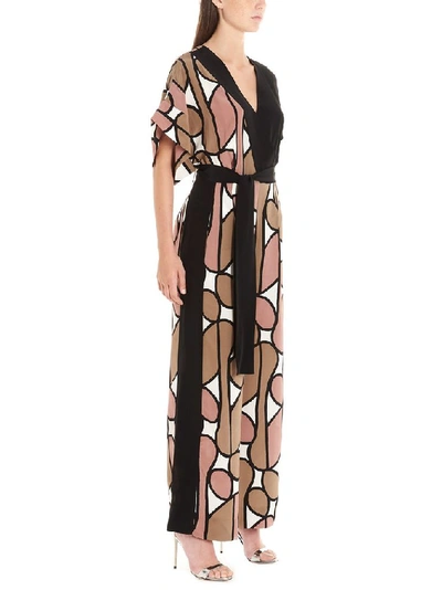 Shop Diane Von Furstenberg Women's Multicolor Silk Jumpsuit